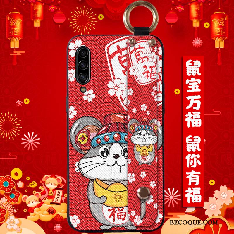 Kuori Samsung Galaxy A90 5g Luova Persoonallisuus Trendi, Kotelo Samsung Galaxy A90 5g Suojaus Rotta Punainen