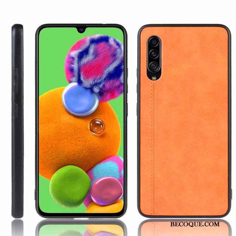 Kuori Samsung Galaxy A90 5g Luova Puhelimen Kuoret Murtumaton, Kotelo Samsung Galaxy A90 5g Suojaus Yksinkertainen Keltainen