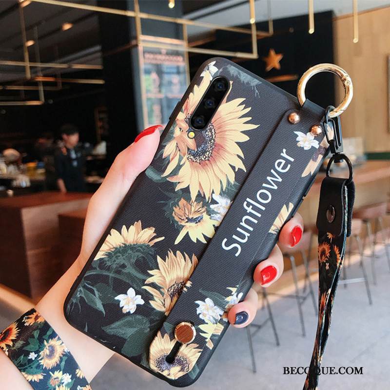 Kuori Samsung Galaxy A90 5g Pehmeä Neste Persoonallisuus Ripustettava Kaula, Kotelo Samsung Galaxy A90 5g Suojaus Murtumaton Musta