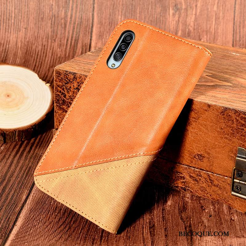 Kuori Samsung Galaxy A90 5g Salkku Kortti Sininen, Kotelo Samsung Galaxy A90 5g Nahka Uusi