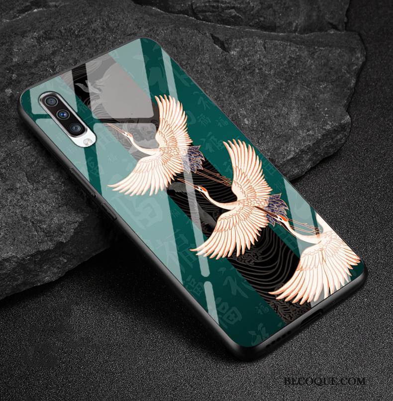 Kuori Samsung Galaxy A90 5g Sarjakuva Valkoinen Puhelimen Kuoret, Kotelo Samsung Galaxy A90 5g Laukut Lasi Kiinalainen Tyyli