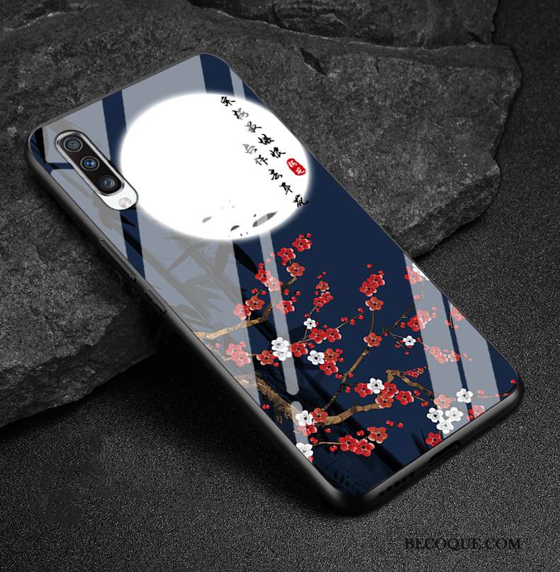 Kuori Samsung Galaxy A90 5g Sarjakuva Valkoinen Puhelimen Kuoret, Kotelo Samsung Galaxy A90 5g Laukut Lasi Kiinalainen Tyyli