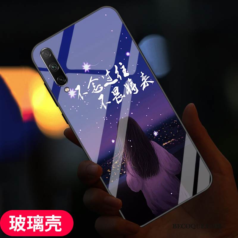 Kuori Samsung Galaxy A90 5g Silikoni Lasi Muokata, Kotelo Samsung Galaxy A90 5g Tila Peili Sininen