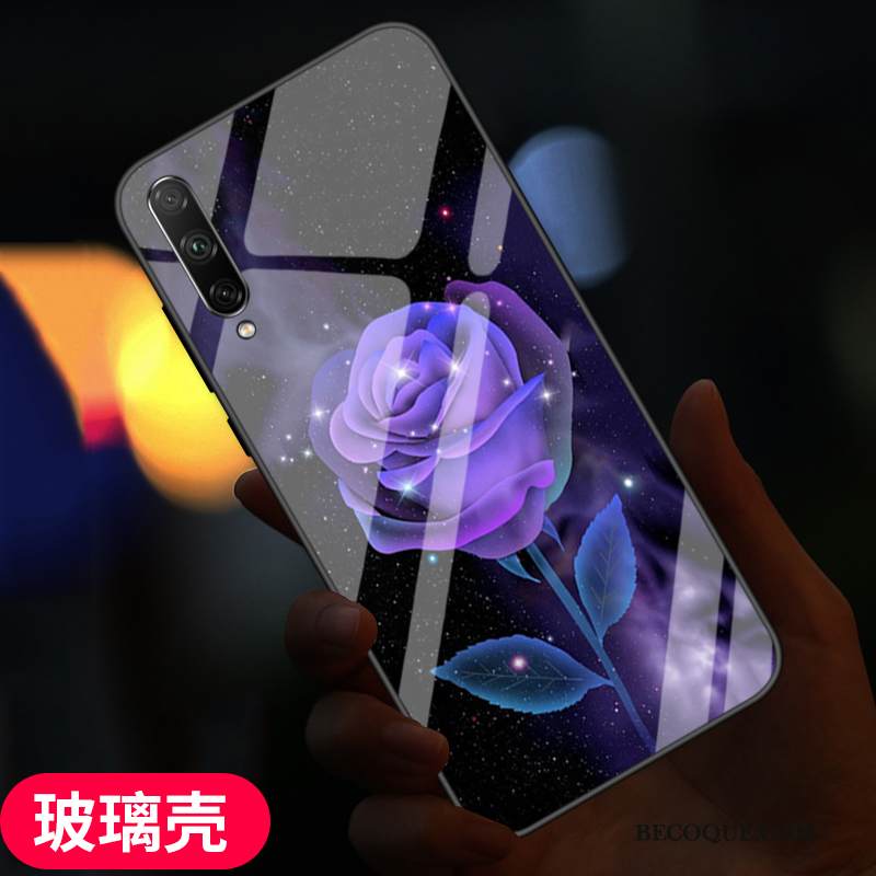 Kuori Samsung Galaxy A90 5g Silikoni Lasi Muokata, Kotelo Samsung Galaxy A90 5g Tila Peili Sininen