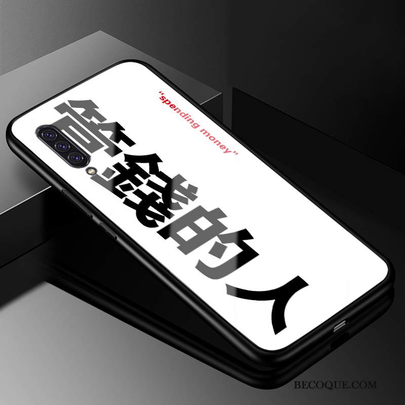 Kuori Samsung Galaxy A90 5g Silikoni Tide-brändi Lasi, Kotelo Samsung Galaxy A90 5g Suojaus Valkoinen Rakastunut