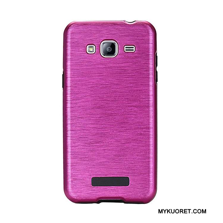 Kuori Samsung Galaxy J3 2015 Luova Violetti Uusi, Kotelo Samsung Galaxy J3 2015 Suojaus Johdin Puhelimen Kuoret