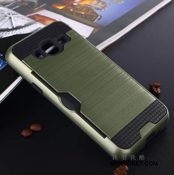 Kuori Samsung Galaxy J3 2015 Silikoni Johdin Kortti, Kotelo Samsung Galaxy J3 2015 Suojaus Puhelimen Kuoret Jauhe