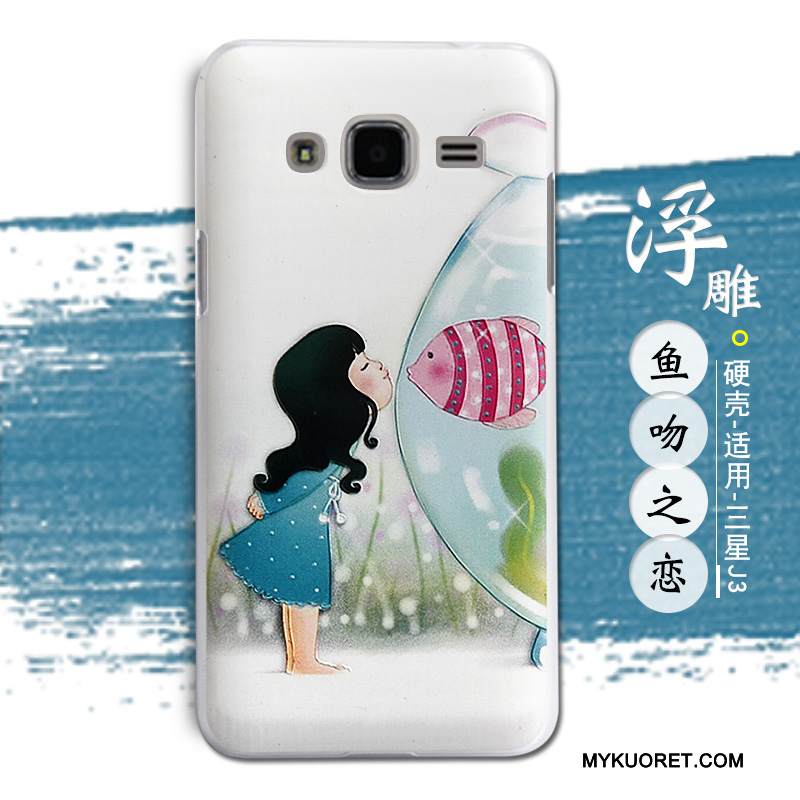 Kuori Samsung Galaxy J3 2016 Kohokuviointi Kova Jauhe, Kotelo Samsung Galaxy J3 2016 Suojaus Trendi Puhelimen Kuoret