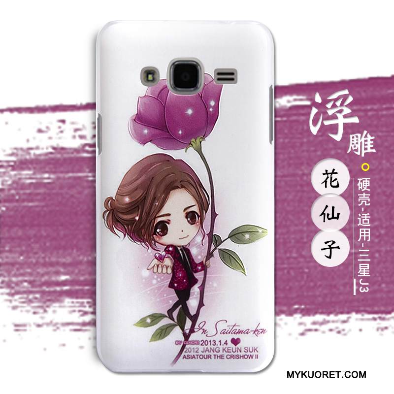 Kuori Samsung Galaxy J3 2016 Kohokuviointi Kova Jauhe, Kotelo Samsung Galaxy J3 2016 Suojaus Trendi Puhelimen Kuoret