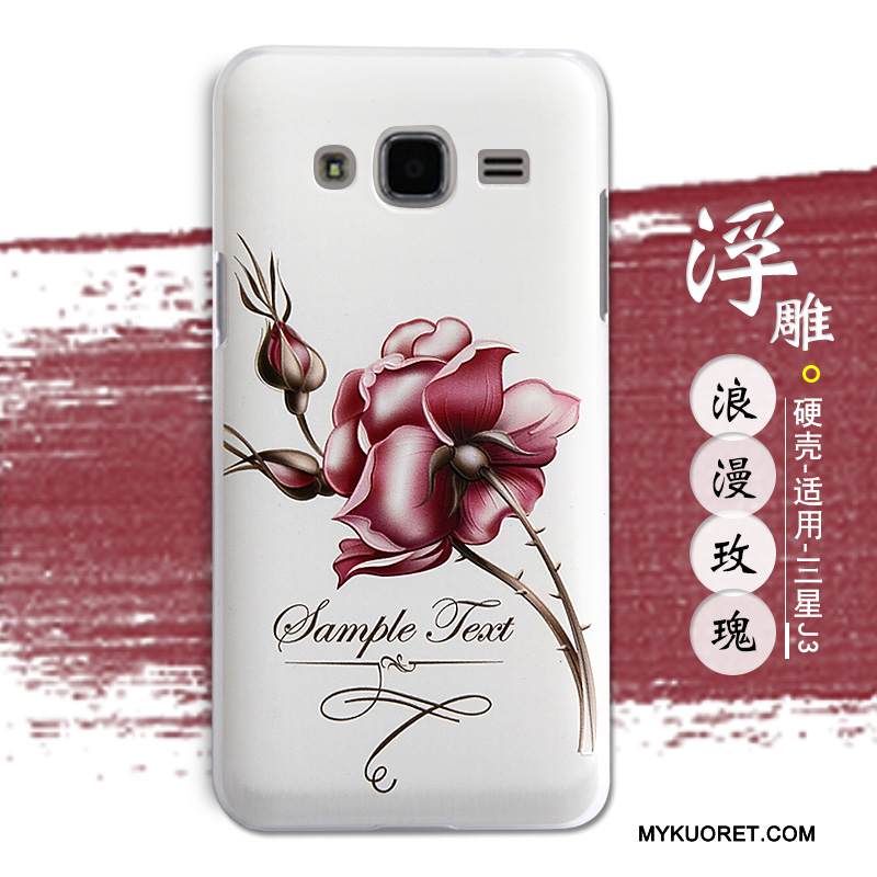 Kuori Samsung Galaxy J3 2016 Kohokuviointi Kova Jauhe, Kotelo Samsung Galaxy J3 2016 Suojaus Trendi Puhelimen Kuoret