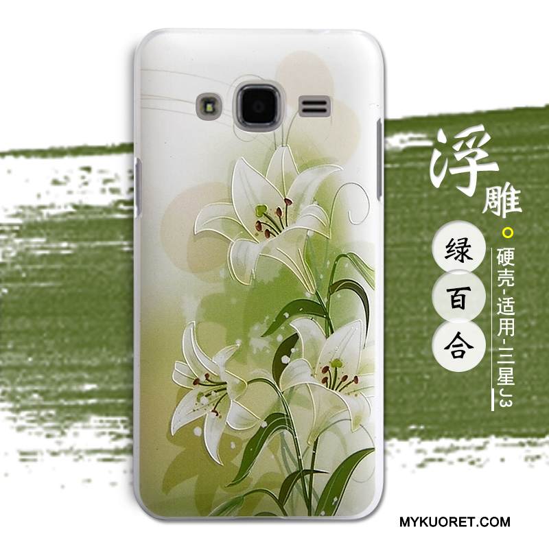 Kuori Samsung Galaxy J3 2016 Kohokuviointi Kova Jauhe, Kotelo Samsung Galaxy J3 2016 Suojaus Trendi Puhelimen Kuoret