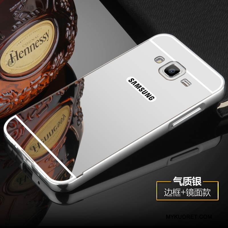 Kuori Samsung Galaxy J3 2016 Metalli Kehys Kulta, Kotelo Samsung Galaxy J3 2016 Suojaus Murtumaton Puhelimen Kuoret