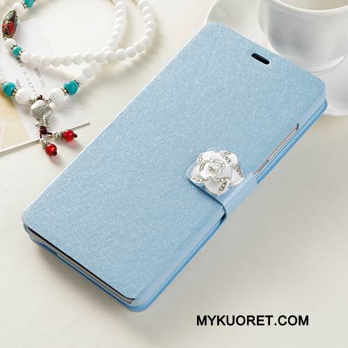 Kuori Samsung Galaxy J3 2016 Nahka Trendi Vaaleansininen, Kotelo Samsung Galaxy J3 2016 Kuoret