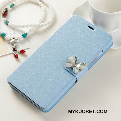 Kuori Samsung Galaxy J3 2016 Nahka Trendi Vaaleansininen, Kotelo Samsung Galaxy J3 2016 Kuoret