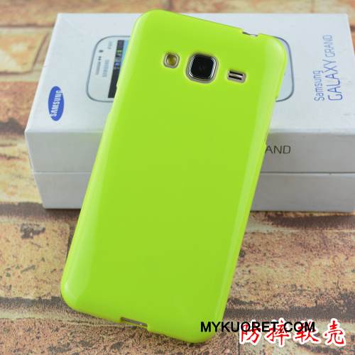 Kuori Samsung Galaxy J3 2016 Pehmeä Neste Murtumaton Violetti, Kotelo Samsung Galaxy J3 2016 Suojaus Puhelimen Kuoret