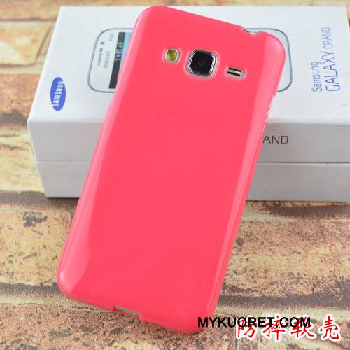 Kuori Samsung Galaxy J3 2016 Pehmeä Neste Murtumaton Violetti, Kotelo Samsung Galaxy J3 2016 Suojaus Puhelimen Kuoret