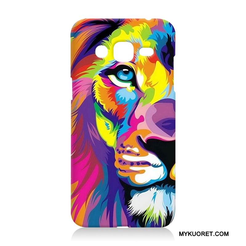 Kuori Samsung Galaxy J3 2016 Sarjakuva Murtumaton Kova, Kotelo Samsung Galaxy J3 2016 Suojaus Sininen Puhelimen Kuoret