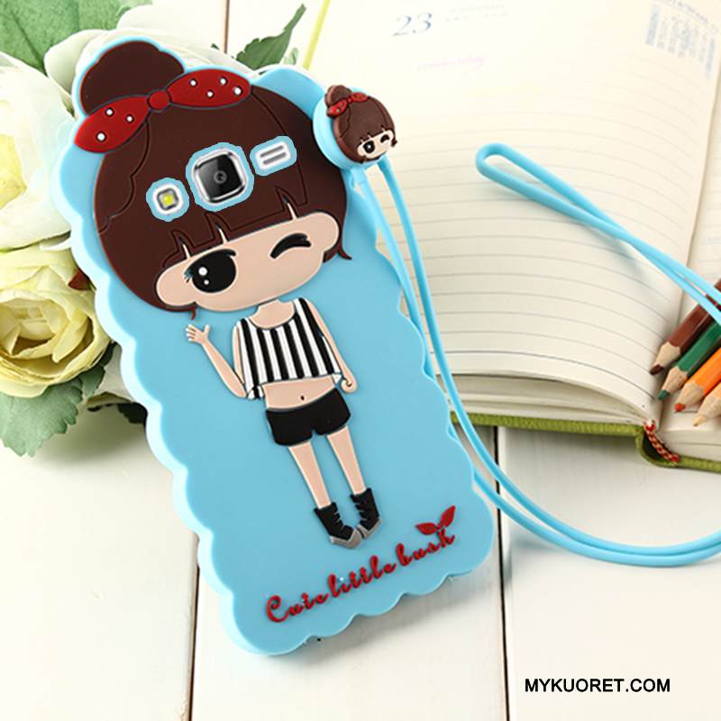 Kuori Samsung Galaxy J3 2016 Sarjakuva Ripustettavat Koristeet Puhelimen Kuoret, Kotelo Samsung Galaxy J3 2016 Pehmeä Neste Jauhe