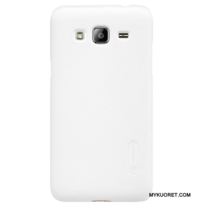 Kuori Samsung Galaxy J3 2016 Suojaus Kova Musta, Kotelo Samsung Galaxy J3 2016 Kulta Ohut