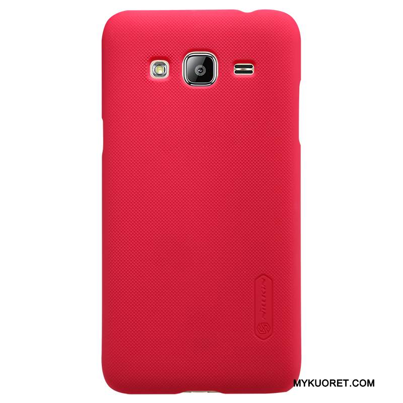 Kuori Samsung Galaxy J3 2016 Suojaus Kova Musta, Kotelo Samsung Galaxy J3 2016 Kulta Ohut