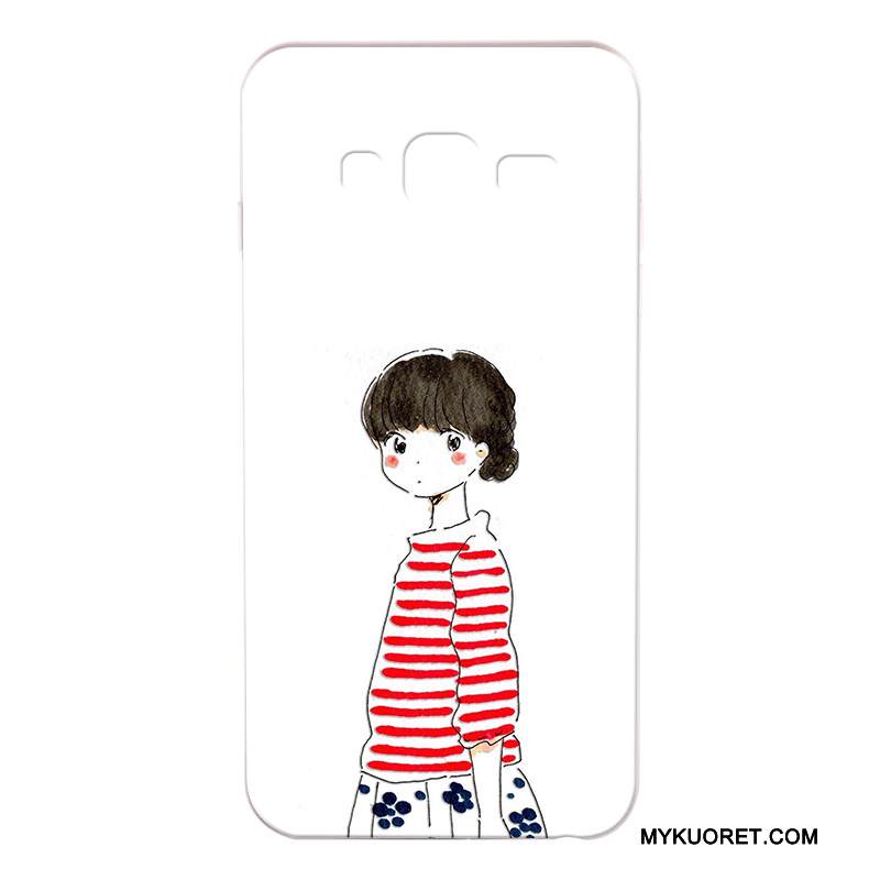 Kuori Samsung Galaxy J3 2016 Suojaus Murtumaton Puhelimen Kuoret, Kotelo Samsung Galaxy J3 2016 Silikoni Valkoinen Uusi