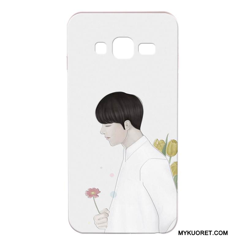 Kuori Samsung Galaxy J3 2016 Suojaus Murtumaton Puhelimen Kuoret, Kotelo Samsung Galaxy J3 2016 Silikoni Valkoinen Uusi