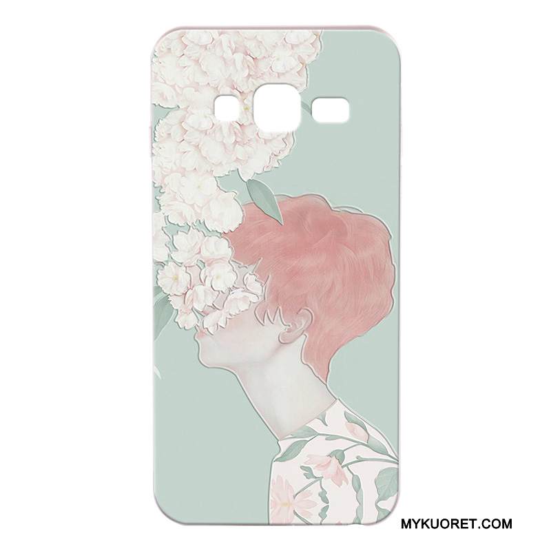 Kuori Samsung Galaxy J3 2016 Suojaus Murtumaton Puhelimen Kuoret, Kotelo Samsung Galaxy J3 2016 Silikoni Valkoinen Uusi