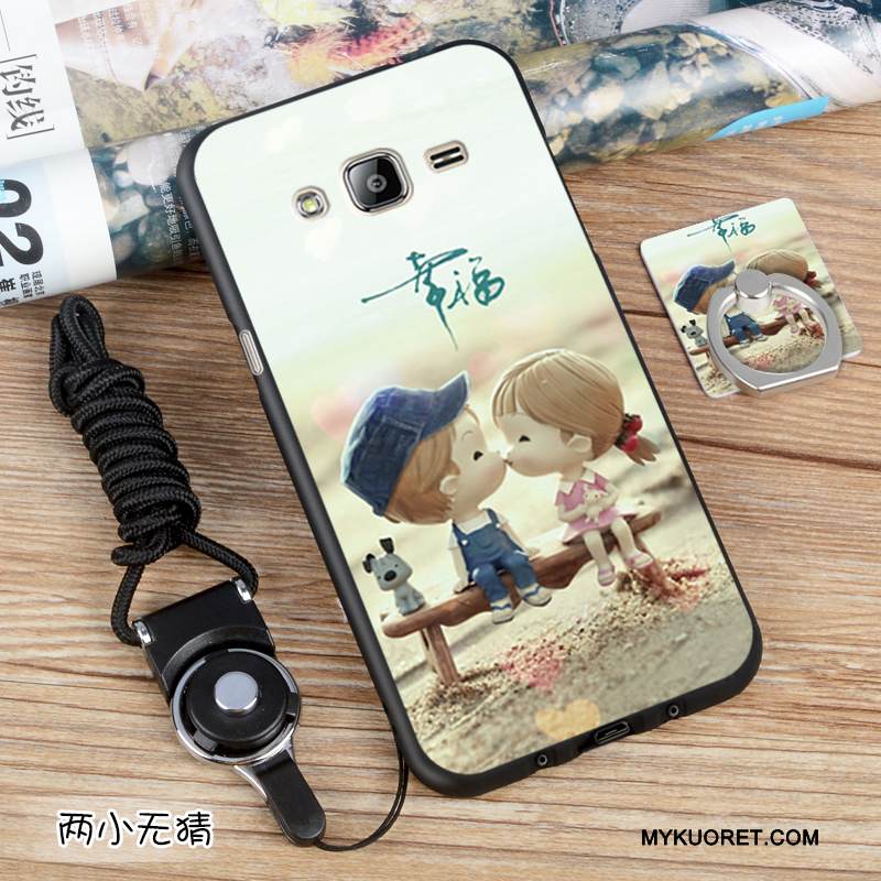 Kuori Samsung Galaxy J3 2016 Suojaus Puhelimen Kuoret Eurooppa, Kotelo Samsung Galaxy J3 2016 Pehmeä Neste Musta Muokata