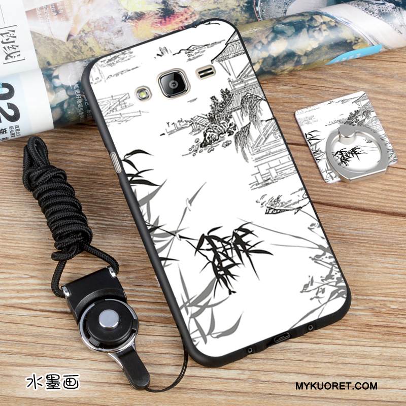 Kuori Samsung Galaxy J3 2016 Suojaus Puhelimen Kuoret Eurooppa, Kotelo Samsung Galaxy J3 2016 Pehmeä Neste Musta Muokata