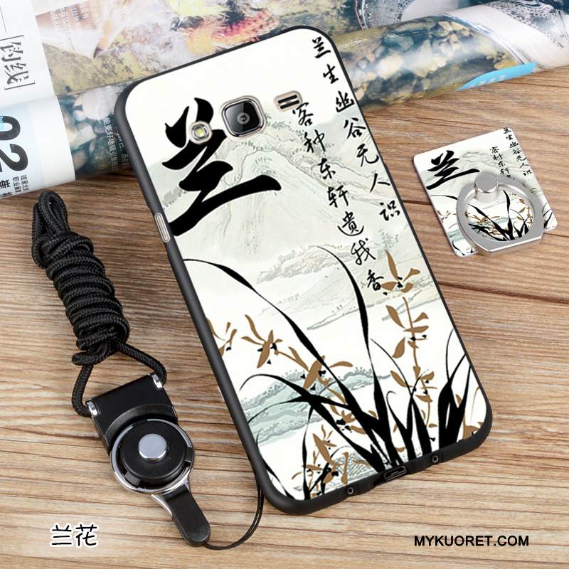 Kuori Samsung Galaxy J3 2016 Suojaus Puhelimen Kuoret Eurooppa, Kotelo Samsung Galaxy J3 2016 Pehmeä Neste Musta Muokata