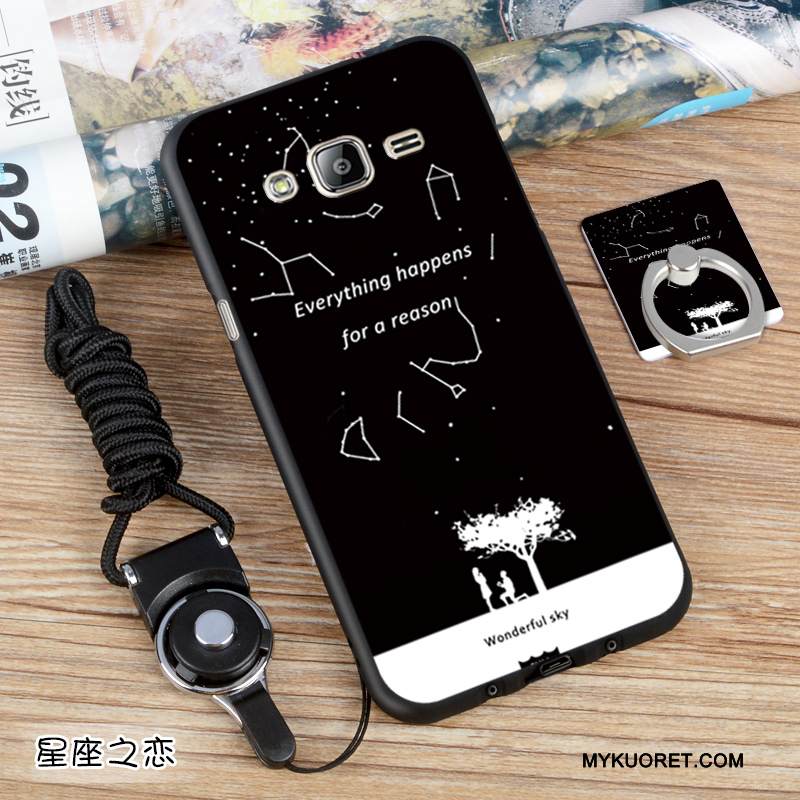 Kuori Samsung Galaxy J3 2016 Suojaus Puhelimen Kuoret Eurooppa, Kotelo Samsung Galaxy J3 2016 Pehmeä Neste Musta Muokata