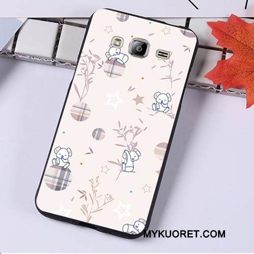 Kuori Samsung Galaxy J3 2016 Suojaus Puhelimen Kuoret Musta, Kotelo Samsung Galaxy J3 2016 Pehmeä Neste Jauhe Murtumaton