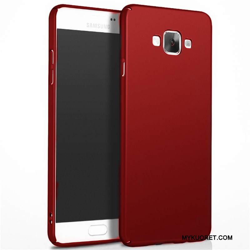 Kuori Samsung Galaxy J3 2016 Suojaus Punainen Kova, Kotelo Samsung Galaxy J3 2016 Pesty Suede Puhelimen Kuoret