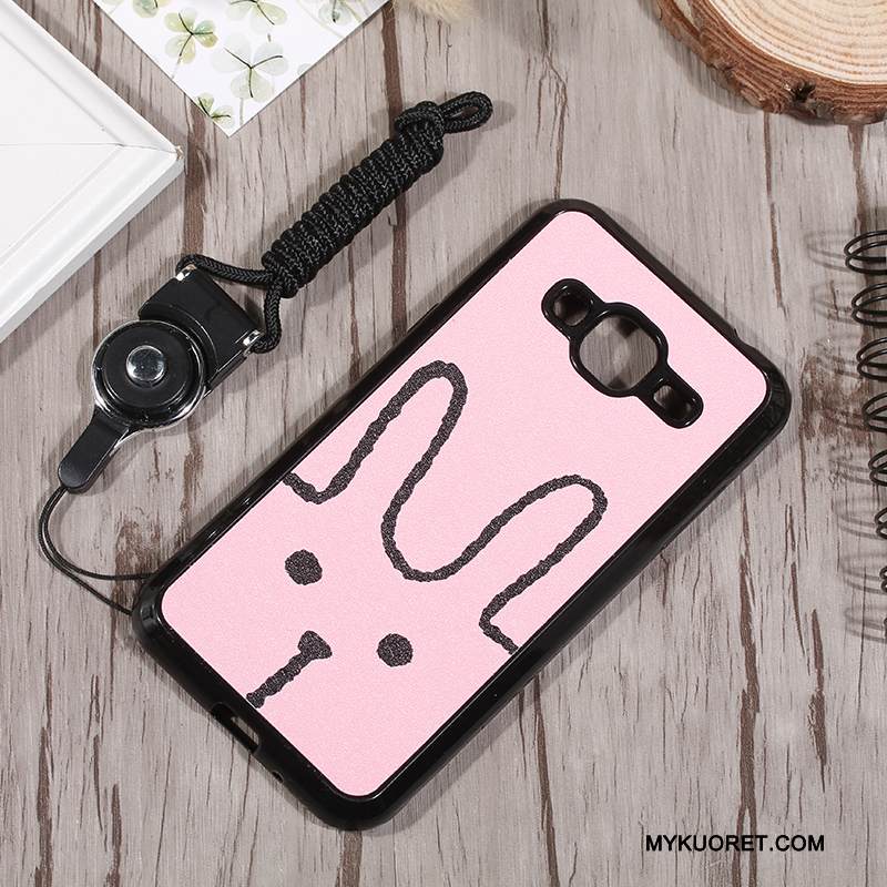 Kuori Samsung Galaxy J3 2016 Suojaus Ripustettavat Koristeet Puhelimen Kuoret, Kotelo Samsung Galaxy J3 2016 Pehmeä Neste Murtumaton Jauhe