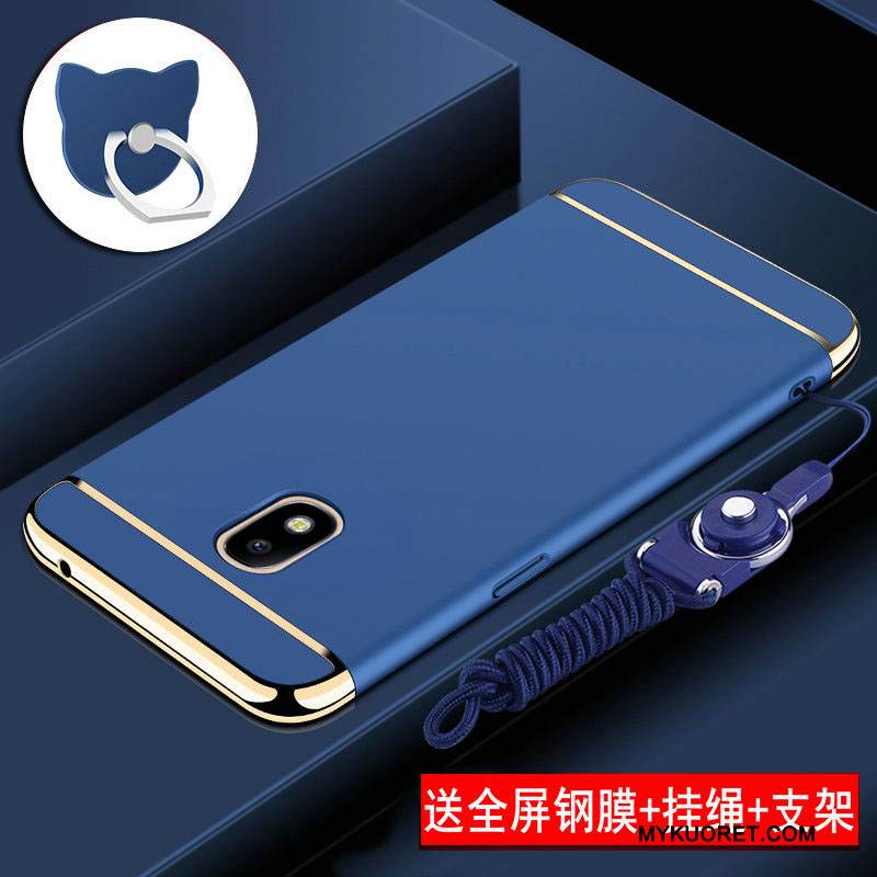 Kuori Samsung Galaxy J3 2017 Laukut Punainen Puhelimen Kuoret, Kotelo Samsung Galaxy J3 2017 Suojaus Pesty Suede Murtumaton