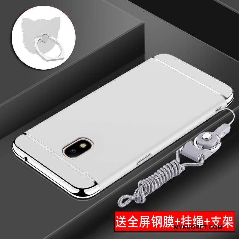 Kuori Samsung Galaxy J3 2017 Laukut Punainen Puhelimen Kuoret, Kotelo Samsung Galaxy J3 2017 Suojaus Pesty Suede Murtumaton