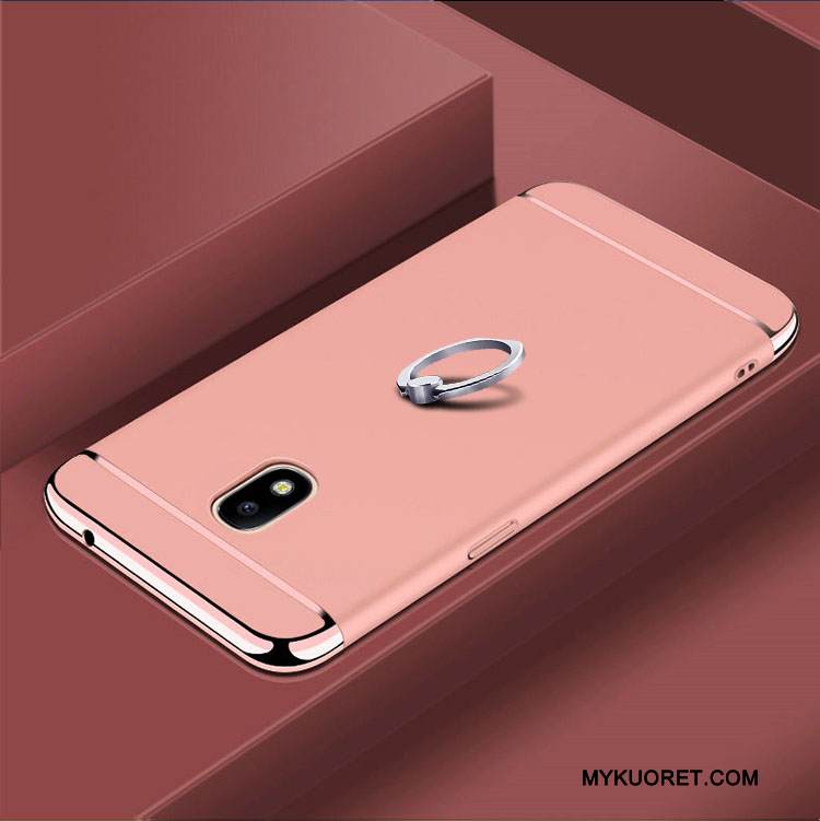 Kuori Samsung Galaxy J3 2017 Laukut Sininen Kova, Kotelo Samsung Galaxy J3 2017 Suojaus Puhelimen Kuoret Pesty Suede