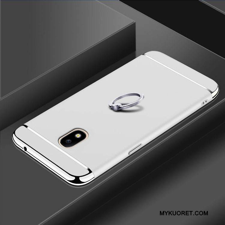 Kuori Samsung Galaxy J3 2017 Laukut Sininen Kova, Kotelo Samsung Galaxy J3 2017 Suojaus Puhelimen Kuoret Pesty Suede