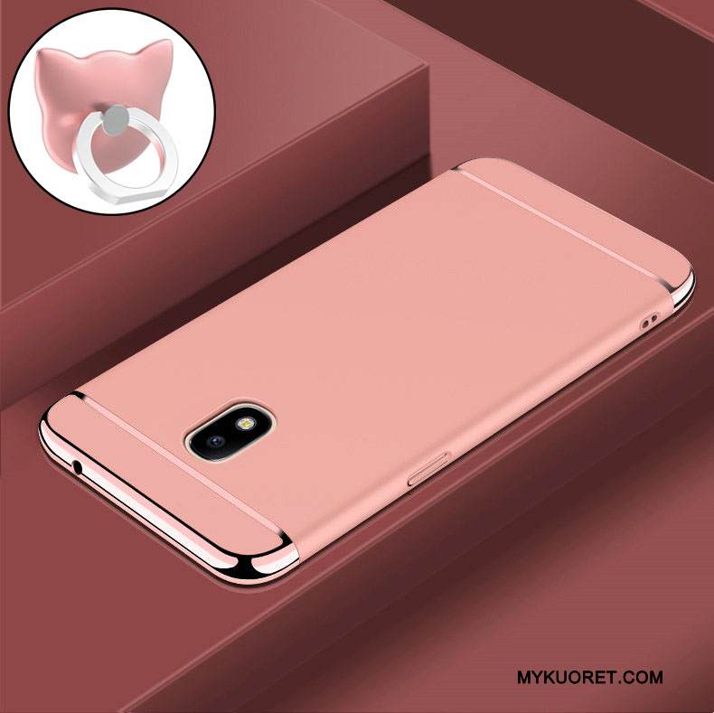 Kuori Samsung Galaxy J3 2017 Laukut Sininen Kova, Kotelo Samsung Galaxy J3 2017 Suojaus Puhelimen Kuoret Pesty Suede