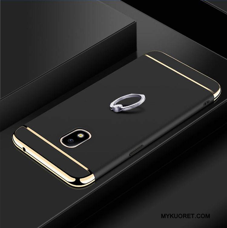 Kuori Samsung Galaxy J3 2017 Laukut Sininen Kova, Kotelo Samsung Galaxy J3 2017 Suojaus Puhelimen Kuoret Pesty Suede