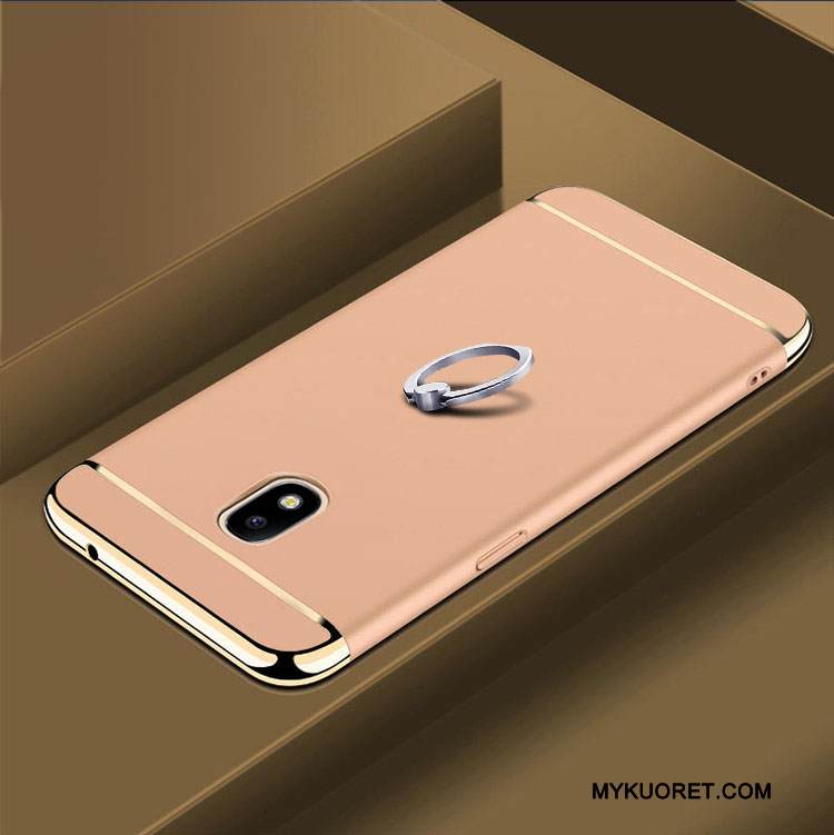 Kuori Samsung Galaxy J3 2017 Laukut Sininen Kova, Kotelo Samsung Galaxy J3 2017 Suojaus Puhelimen Kuoret Pesty Suede