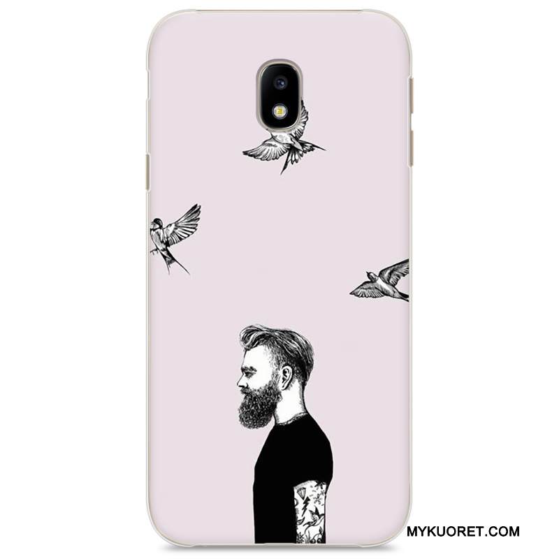 Kuori Samsung Galaxy J3 2017 Maalaus Kova Rakastunut, Kotelo Samsung Galaxy J3 2017 Suojaus Trendi Harmaa