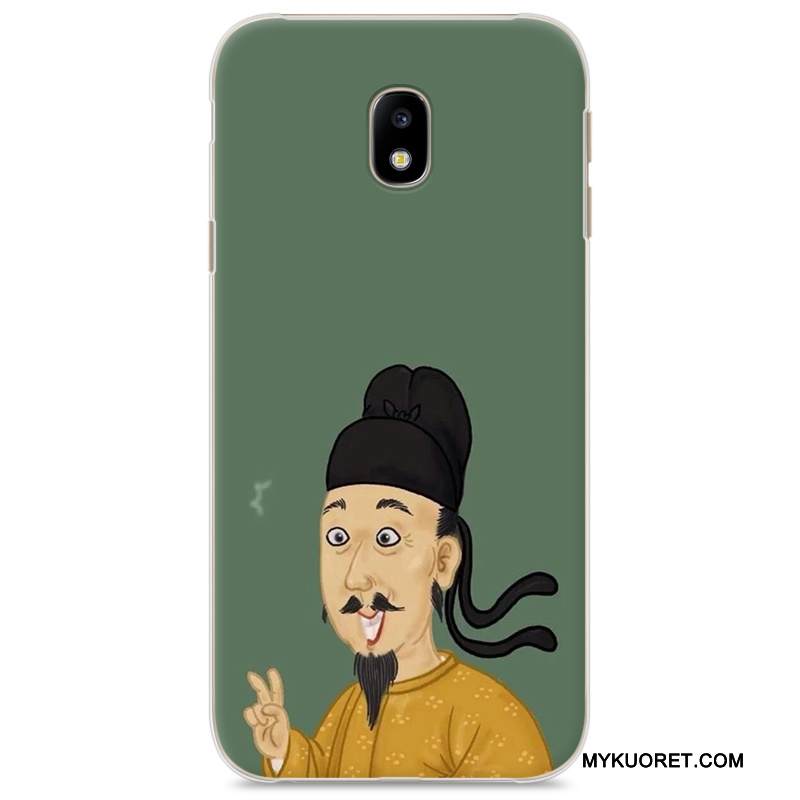 Kuori Samsung Galaxy J3 2017 Maalaus Kova Rakastunut, Kotelo Samsung Galaxy J3 2017 Suojaus Trendi Harmaa