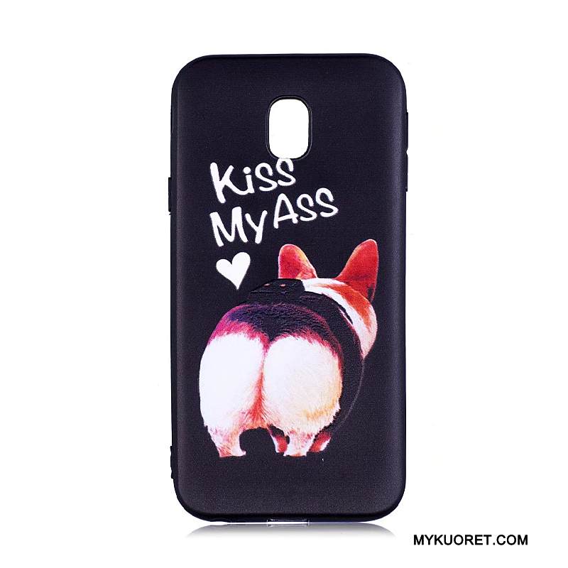 Kuori Samsung Galaxy J3 2017 Maalaus Puhelimen Kuoret Trendi, Kotelo Samsung Galaxy J3 2017 Pehmeä Neste Sininen