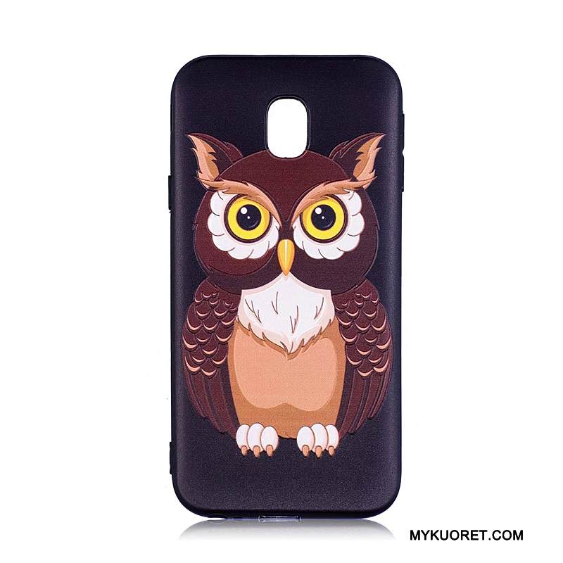 Kuori Samsung Galaxy J3 2017 Maalaus Puhelimen Kuoret Trendi, Kotelo Samsung Galaxy J3 2017 Pehmeä Neste Sininen