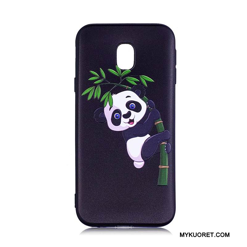 Kuori Samsung Galaxy J3 2017 Maalaus Sininen Trendi, Kotelo Samsung Galaxy J3 2017 Pehmeä Neste Puhelimen Kuoret