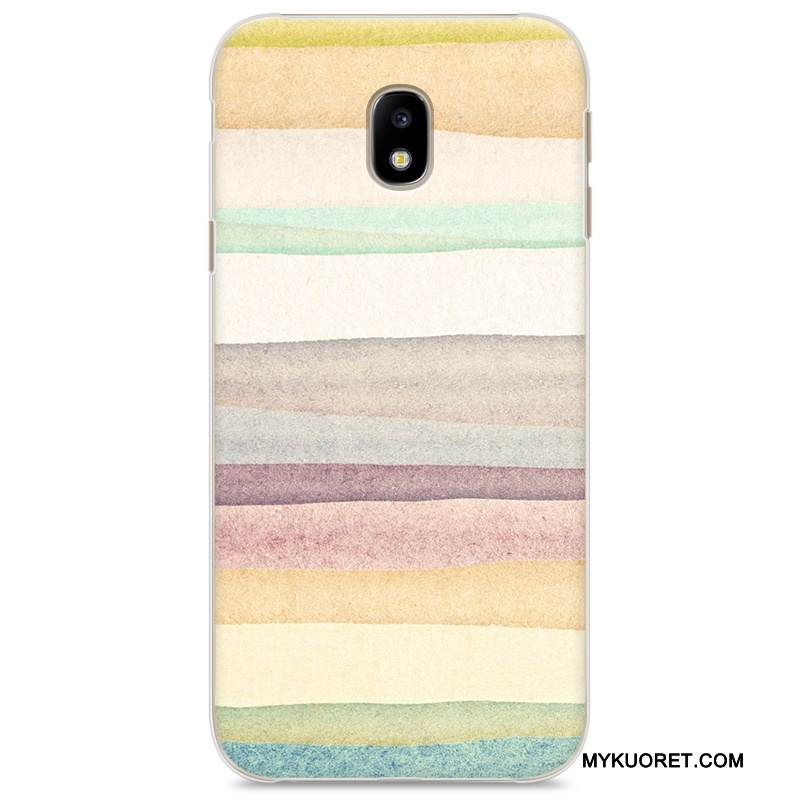 Kuori Samsung Galaxy J3 2017 Maalaus Trendi Taide, Kotelo Samsung Galaxy J3 2017 Sarjakuva Tummansininen Puhelimen Kuoret