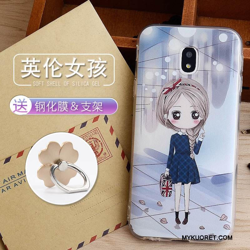 Kuori Samsung Galaxy J3 2017 Pehmeä Neste Jauhe Murtumaton, Kotelo Samsung Galaxy J3 2017 Silikoni Puhelimen Kuoret