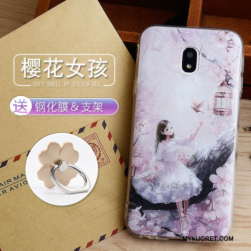 Kuori Samsung Galaxy J3 2017 Pehmeä Neste Jauhe Murtumaton, Kotelo Samsung Galaxy J3 2017 Silikoni Puhelimen Kuoret