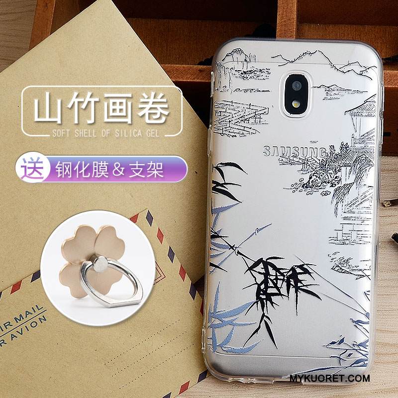 Kuori Samsung Galaxy J3 2017 Pehmeä Neste Jauhe Murtumaton, Kotelo Samsung Galaxy J3 2017 Silikoni Puhelimen Kuoret